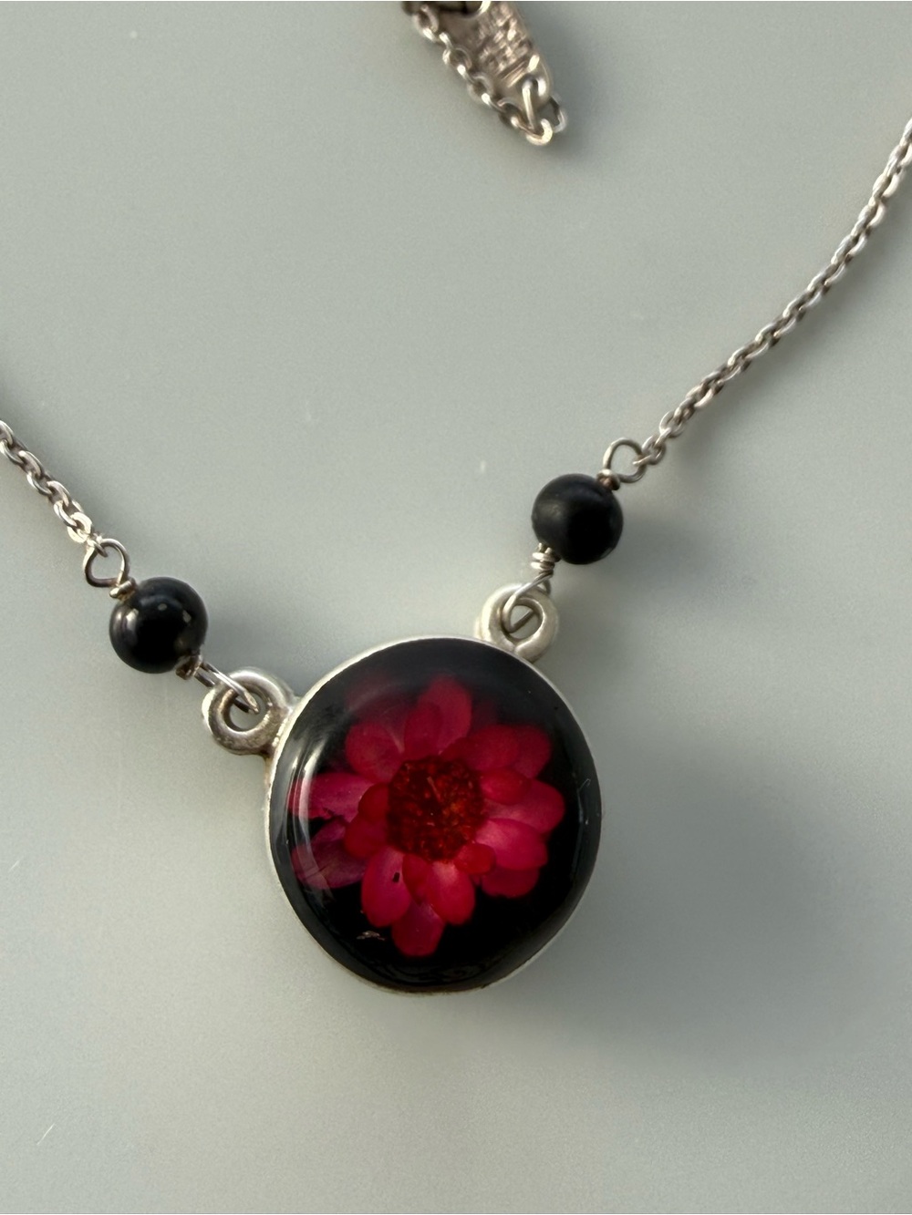 Vintage Taxco 925 Silver Necklace - Picture 2 of 4